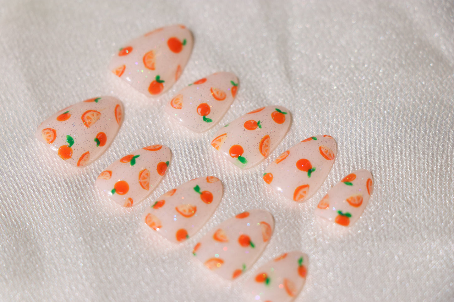 Orange Delight Press On Nail Set