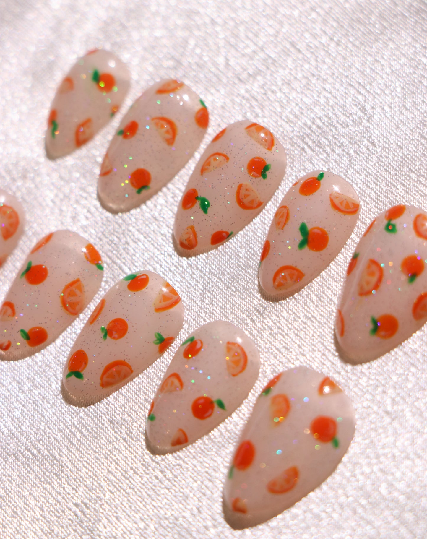 Orange Delight Press On Nail Set