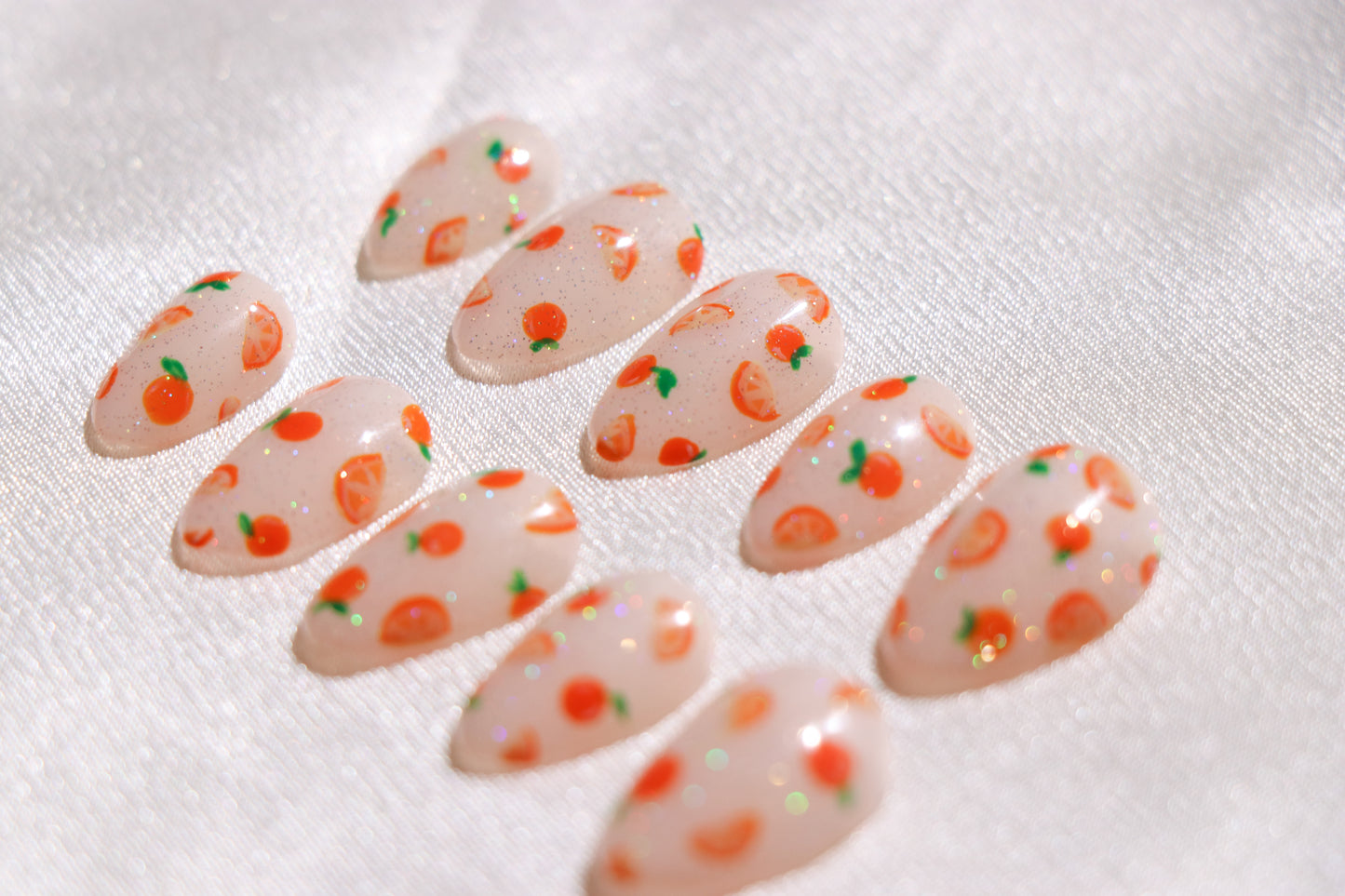 Orange Delight Press On Nail Set